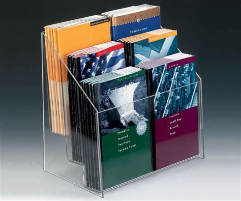 6 inch wide brochure holder.